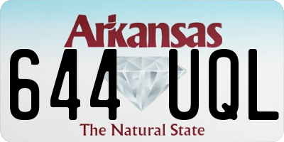 AR license plate 644UQL