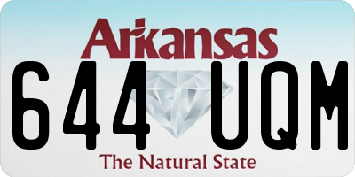 AR license plate 644UQM