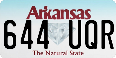 AR license plate 644UQR
