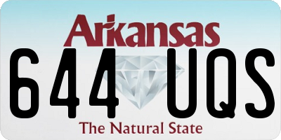 AR license plate 644UQS