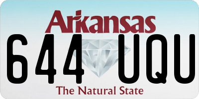 AR license plate 644UQU