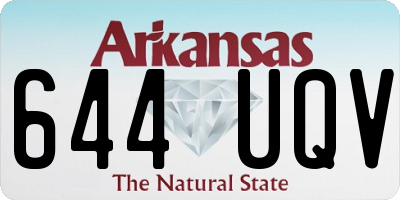 AR license plate 644UQV