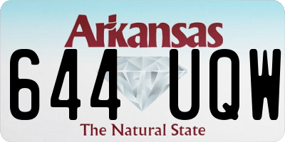 AR license plate 644UQW