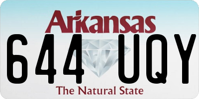 AR license plate 644UQY