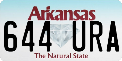 AR license plate 644URA