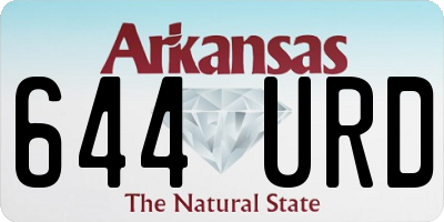 AR license plate 644URD