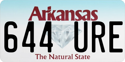 AR license plate 644URE