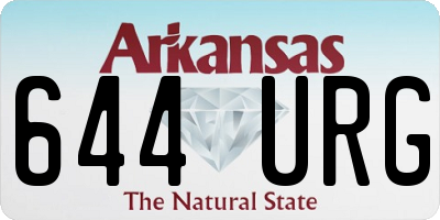 AR license plate 644URG