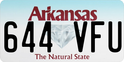 AR license plate 644VFU