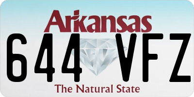 AR license plate 644VFZ
