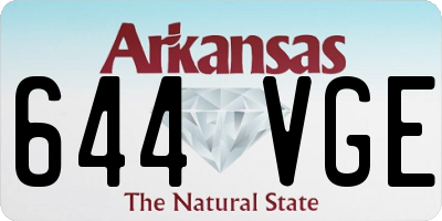 AR license plate 644VGE