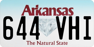 AR license plate 644VHI