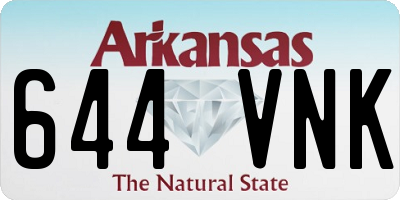 AR license plate 644VNK