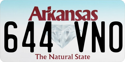AR license plate 644VNO