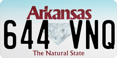AR license plate 644VNQ