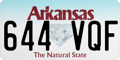 AR license plate 644VQF