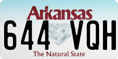 AR license plate 644VQH