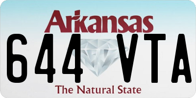 AR license plate 644VTA