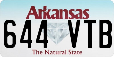 AR license plate 644VTB