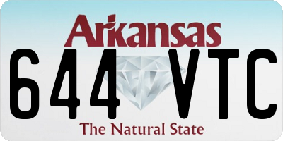 AR license plate 644VTC