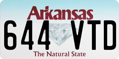 AR license plate 644VTD