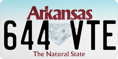 AR license plate 644VTE