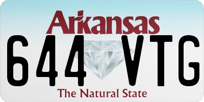 AR license plate 644VTG