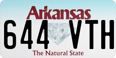 AR license plate 644VTH