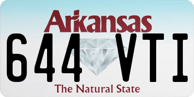 AR license plate 644VTI