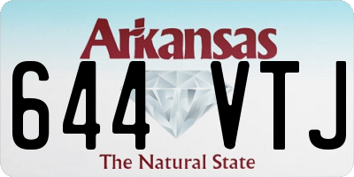AR license plate 644VTJ