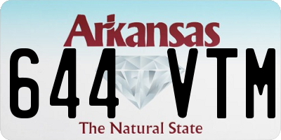 AR license plate 644VTM