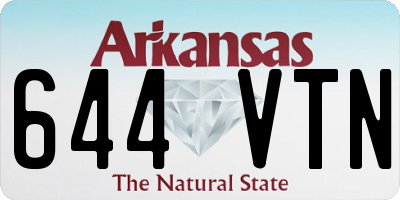 AR license plate 644VTN