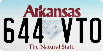 AR license plate 644VTO