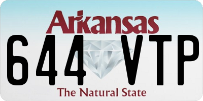 AR license plate 644VTP