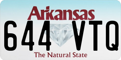 AR license plate 644VTQ