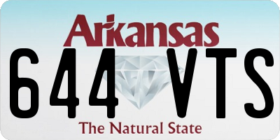 AR license plate 644VTS