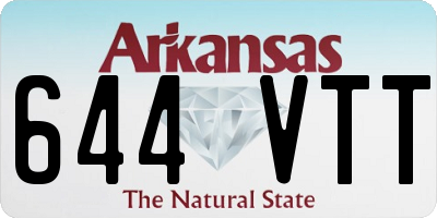 AR license plate 644VTT