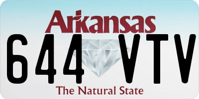 AR license plate 644VTV