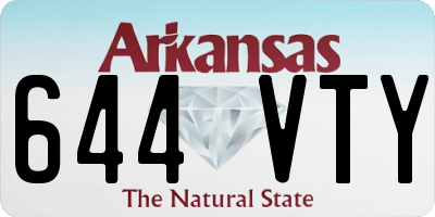 AR license plate 644VTY
