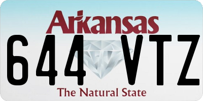 AR license plate 644VTZ