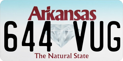 AR license plate 644VUG