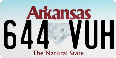 AR license plate 644VUH