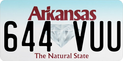 AR license plate 644VUU