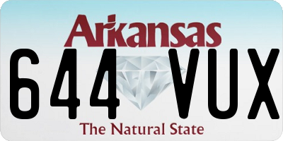 AR license plate 644VUX