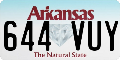 AR license plate 644VUY