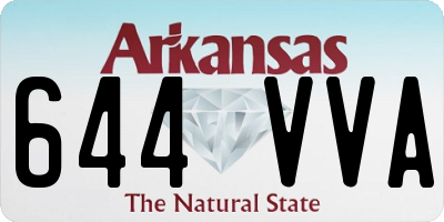 AR license plate 644VVA