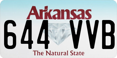 AR license plate 644VVB