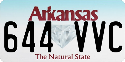 AR license plate 644VVC