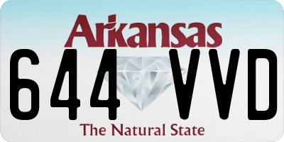 AR license plate 644VVD