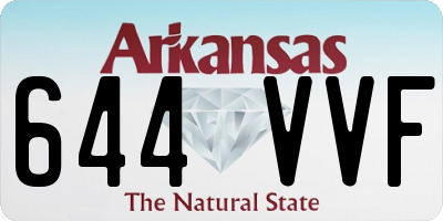 AR license plate 644VVF